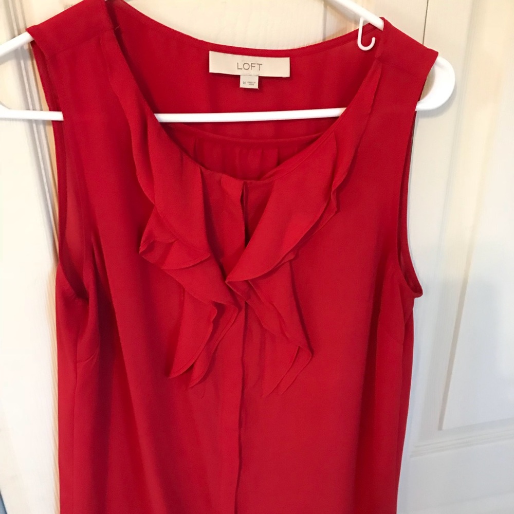 Red blouse